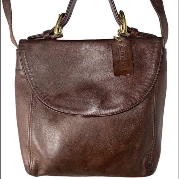Coach Handbags - COACH Legacy  ~ 4158 ~ VINTAGE  Brown Leather ~ convertible bag